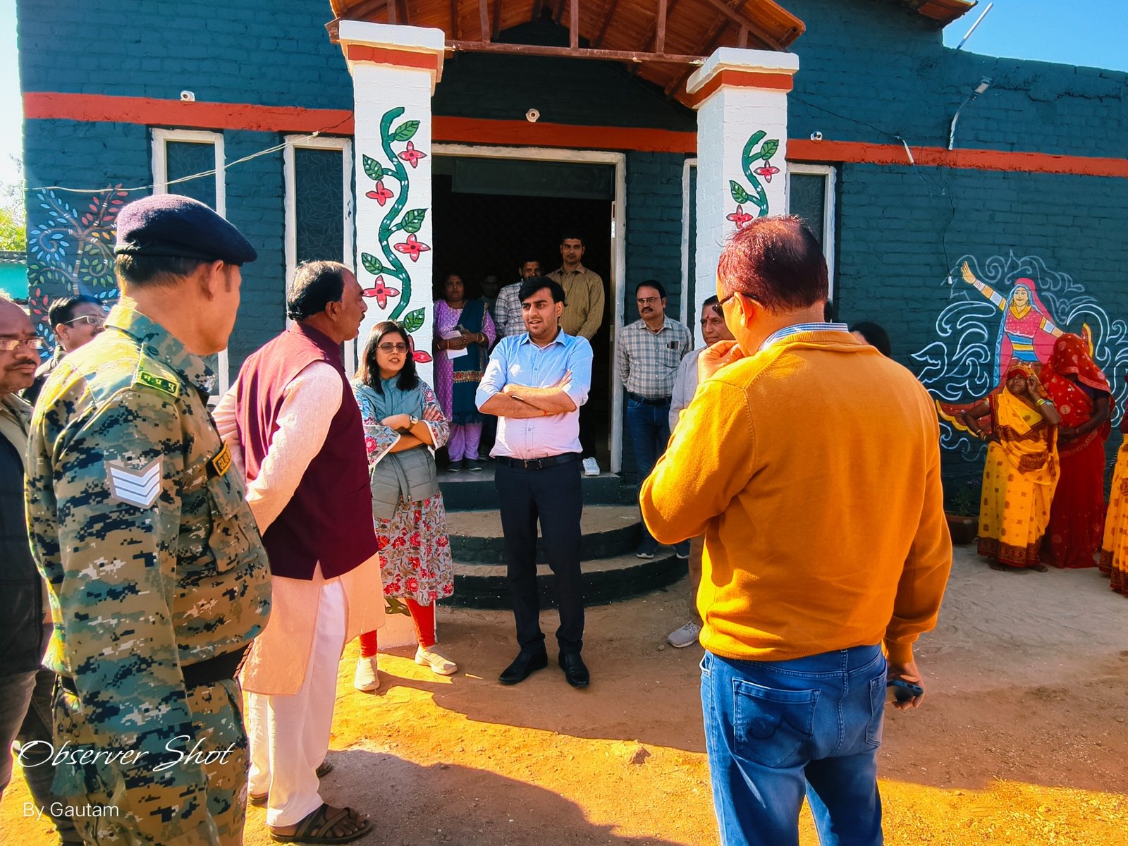 Collector Chhatarpur visit to Chandanpura Homestays
